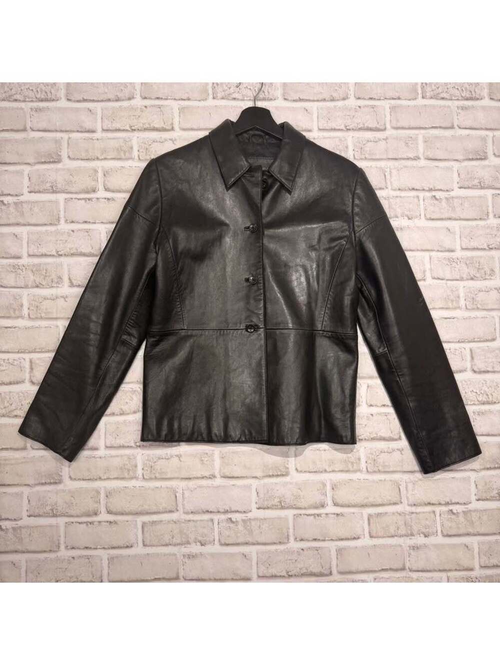 Banana Republic Black Leather Jacket Women's S
